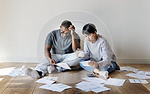 Couple managing the debt together