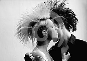 Couple with mohawk 1