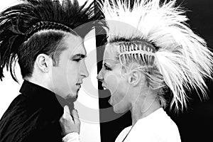 Couple with mohawk 3