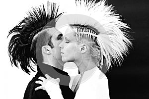 Couple with mohawk 4