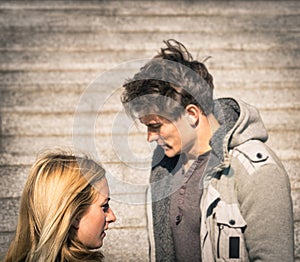 Couple in a moment of troubles during break up phase