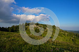 Couple on the mountain