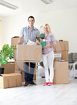 Couple moving home