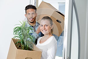 couple moving into new apartment