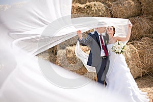 Couple near the hay