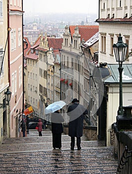 Couple of the New Castle Steps
