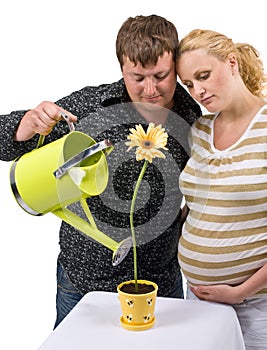 Couple nurturing life photo