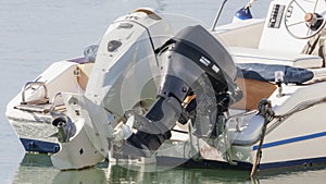 Couple of outboard engines