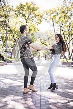 Couple in the outdoors