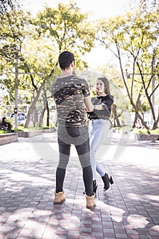 Couple in the outdoors