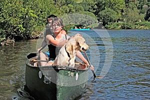 Couple Paddling Kayak