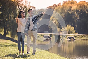 Couple in the park