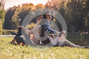 Couple in the park