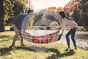 Couple in the park