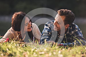 Couple in the park