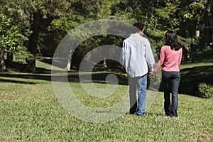 Couple in park.