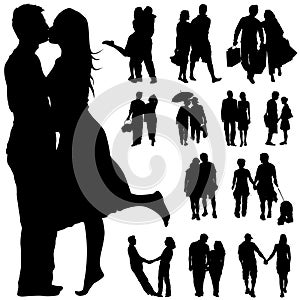 Couple people vector