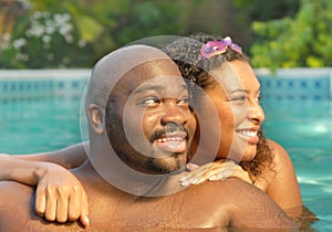 Couple in the pool