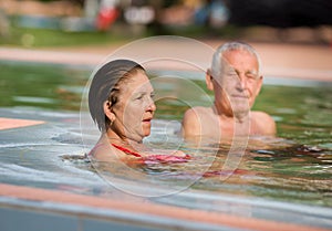 Couple in the pool