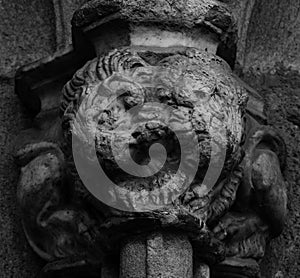 A couple of protecting lions on the cathedralÂ´s column part 2