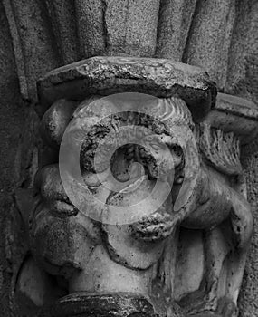 A couple of protecting lions on the cathedralÂ´s column part 3