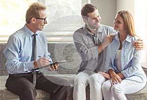 Couple at the psychotherapist