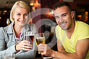 Couple in a pub