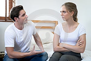 Couple quarrels among themselves at home, Relationship problems.