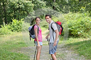 Couple on a rambling day