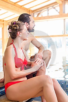 Couple relaxing together