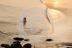 Couple Romance Beach waves - ItapirubÃ¡ Imbituba - Santa Catarina - Brasil