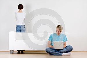 Couple in room