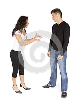 Couple's quarrel - woman crying
