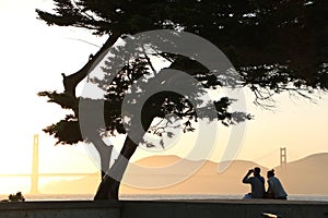 A couple in san francisco photo