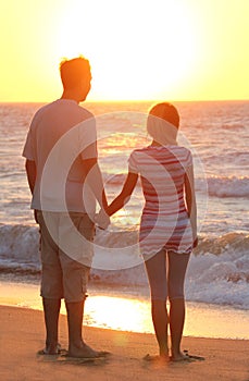 Couple on the sea