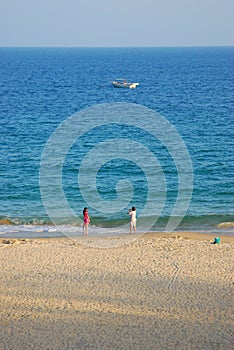 Couple and sea