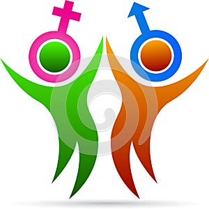 Couple with sex symbol