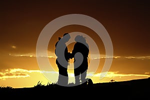 Couple silhouette