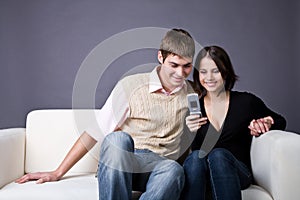 Couple and sms