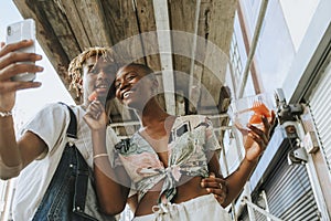 Couple snacking on fruit in the summer