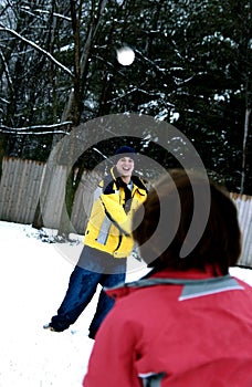 Couple in snow