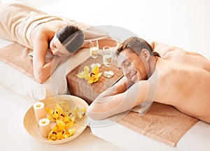 Couple in spa