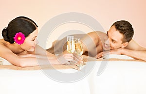 Couple in spa