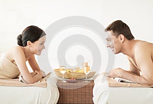 Couple in spa