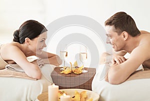 Couple in spa