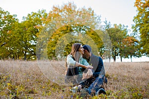 Couple spending time in nature