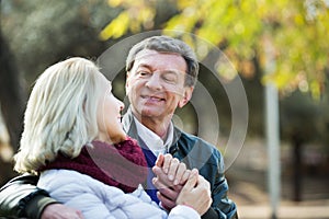 Couple spending time outdoors