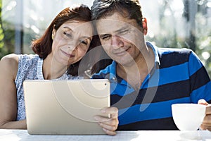 Couple spending time together in outdoor resort in jungle