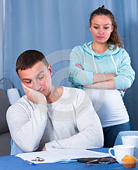 Couple struggling to pay bills