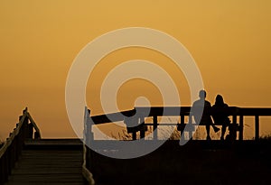 Couple at sunset